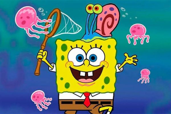 Personagem Bob Esponja, inspiração para o Livro "Coração de esponja: Como é viver na Fenda do Bikini" / Nickelodeon
