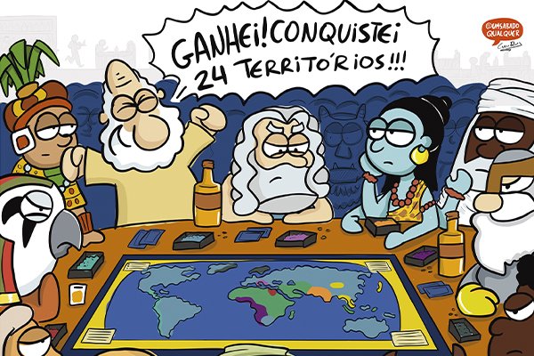 Ilustrações de Carlos Ruas, referente ao livro "De Onde Viemos?"