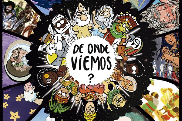Ilustrações de Carlos Ruas, referente ao livro "De Onde Viemos?"
