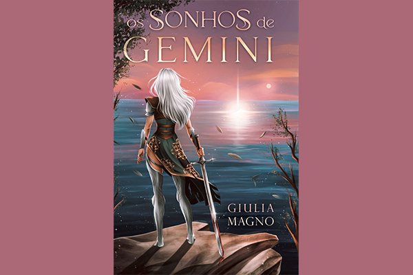Capa do livro "Os Sonhos de Gemini", escrito por Giulia Magno