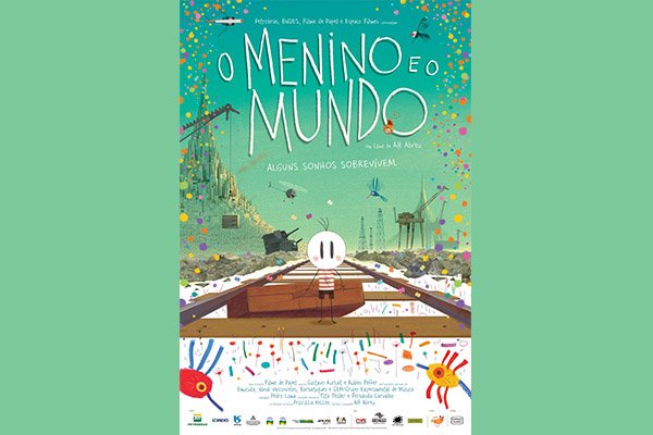 "O Menino e o Mundo", cartaz de um dos filmes da mostra Um Giro Pelo Mundo - Navegando Pelo Cinema Infantil