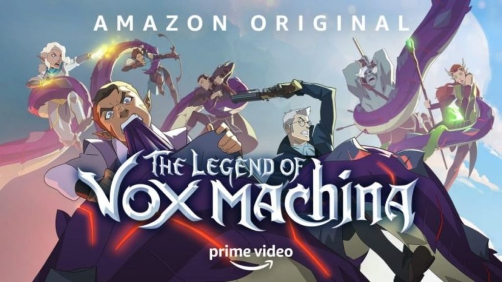 Pôster da série animada adulta "The Legend of Vox Machina" reúne os heróis Vox Machina