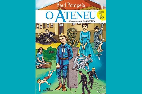 Capa "O Ateneu"/ Reprodução: Editora Melhoramentos / clássicos da literatura