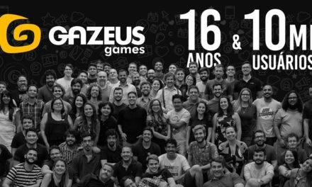 Gazeus Games comemora 16 anos de mercado e 10 milhões de jogadores