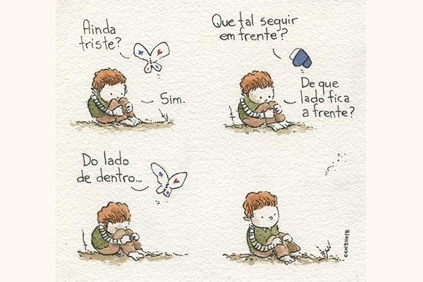Reprodução: Quadrinho de Téo & O Mini Mundo/ Caetano Cury