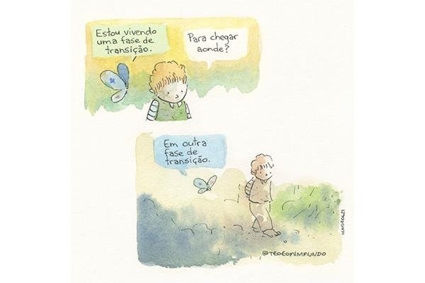 Reprodução: Quadrinhos de Téo & O Mini Mundo / Caetano Cury