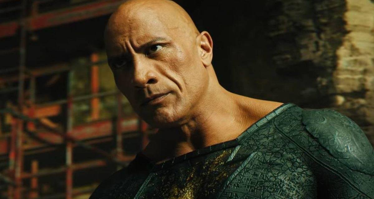 Adão Negro ganha prévia em painel com The Rock caracterizado