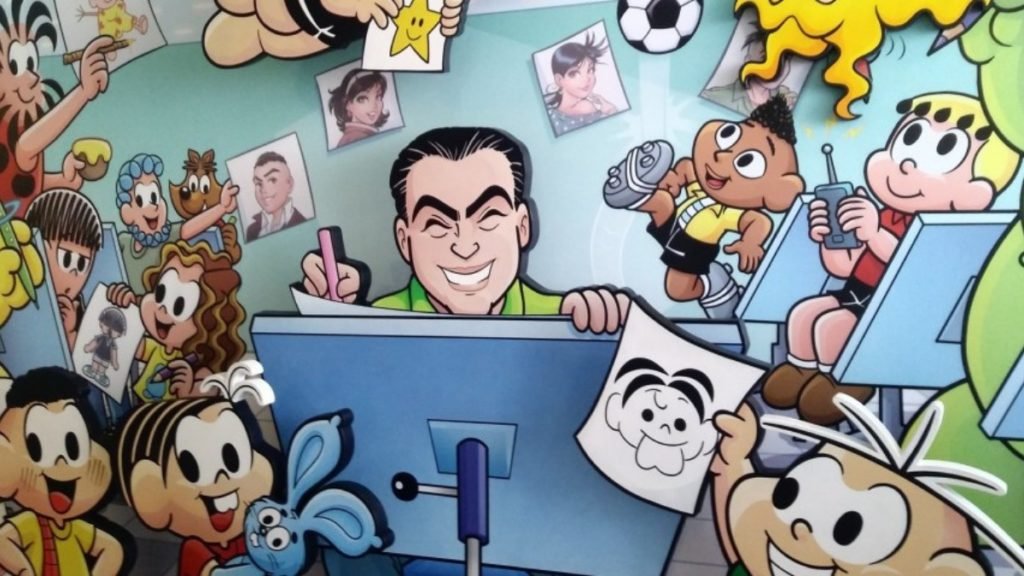 Franjinha e Milena personagens de Mauricio de Sousa.