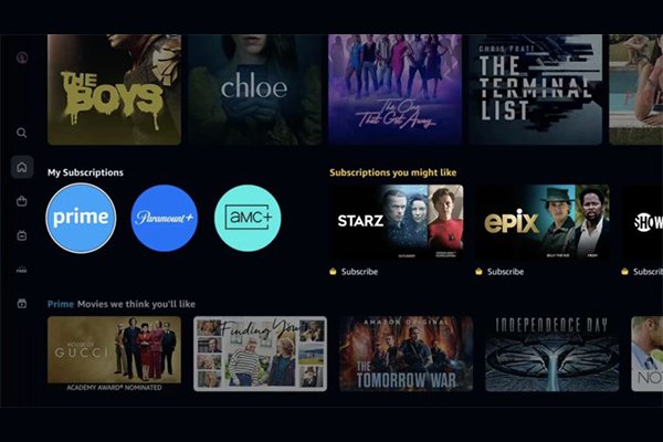 Reprodução: Layout Prime Video