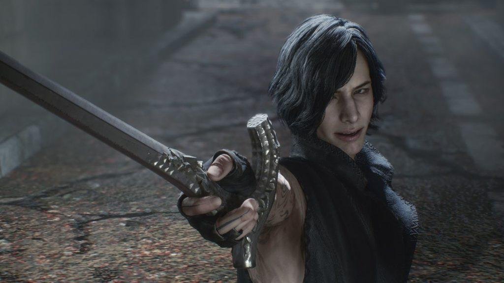V, um dos três protagonistas de Devil May Cry 5.