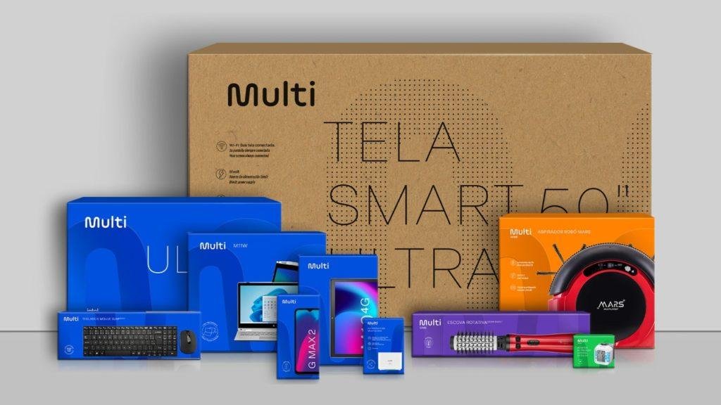 Diversos produtos da Multilaser Multi
