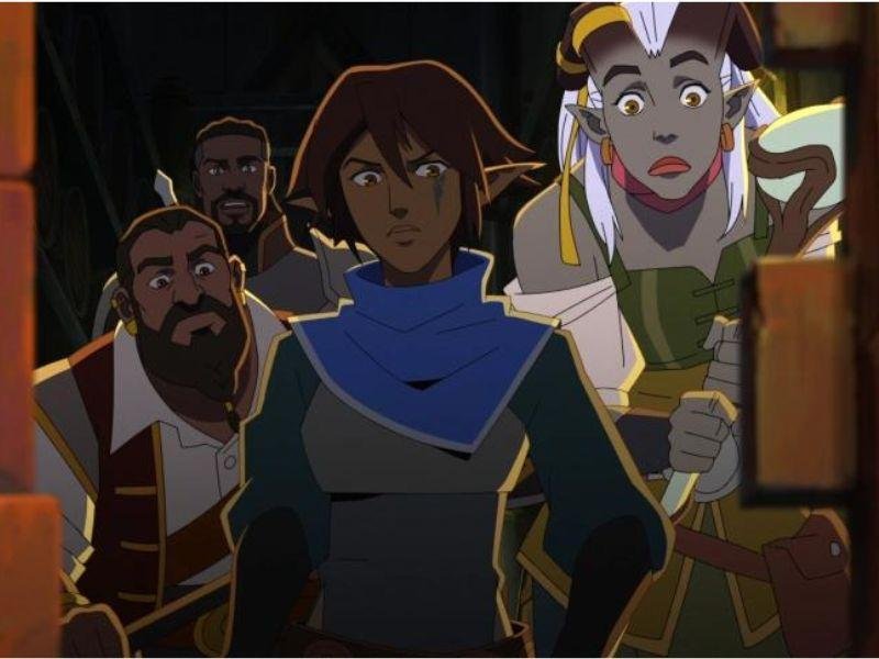 Dragon Age: Absolution,
Keston John como Lacklon, Phil Lamarr como Roland, Kimberly Brooks como Miriam e Ashly Burch como Qwydion