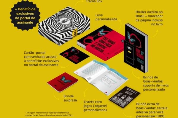 Assinatura literária produzida pela Editora Trama, criada por André Marinho