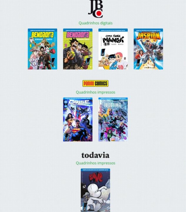 DIA DO QUADRINHO GRÁTIS
