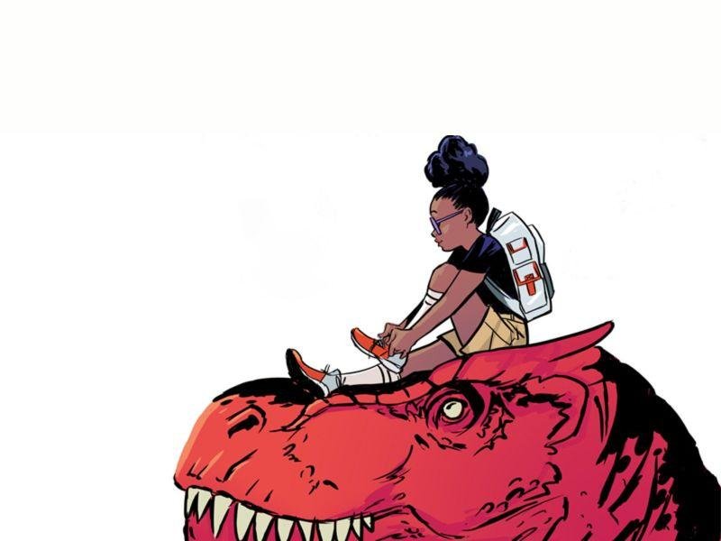 Garota da Lua | Conheça mais sobre a super-heroína;
Lunella e Dinossauro Demônio