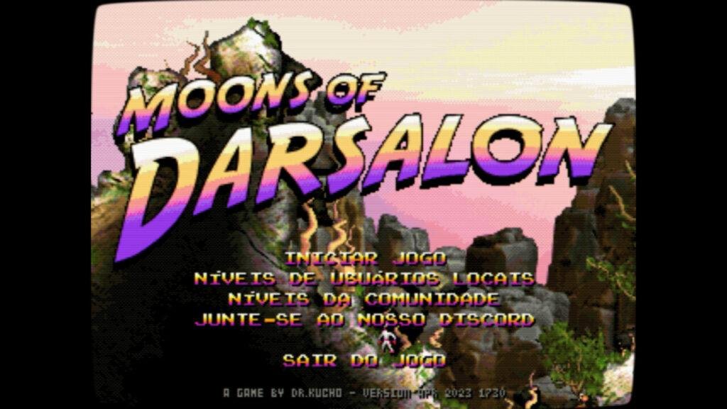 Tela inicial Moons of Darsalon