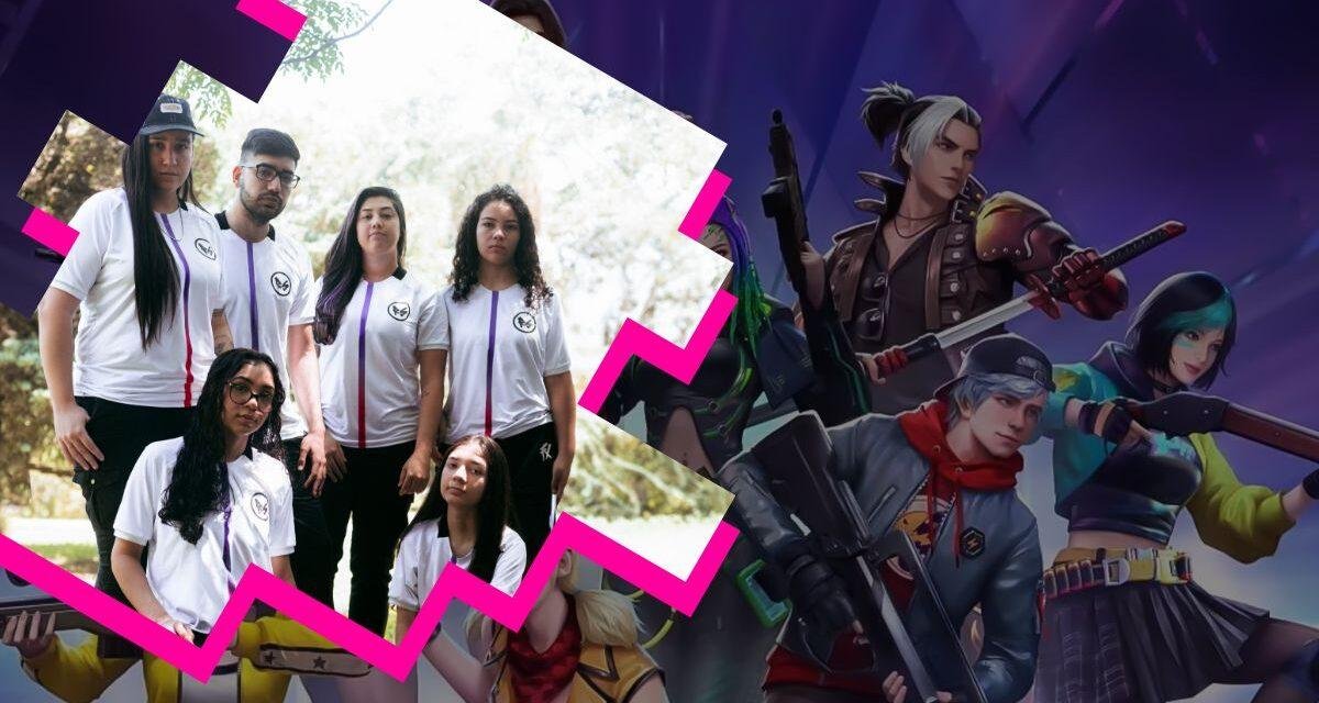 Line feminina do Crias de Free Fire emulador é campeã da Gossip Girls League