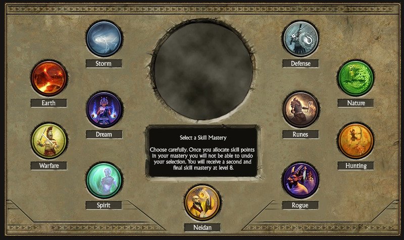 Masteries do Titan Quest