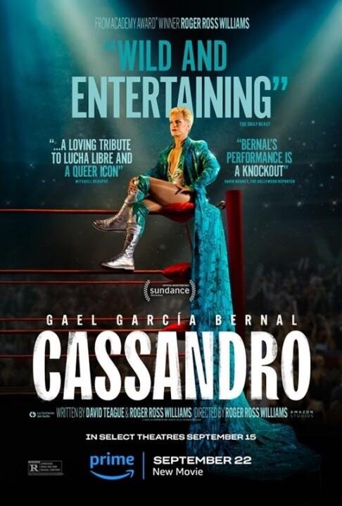 Cassandro | O filme do astro da luta livre que revolucionou o papel dos exóticos;

Pôster oficial