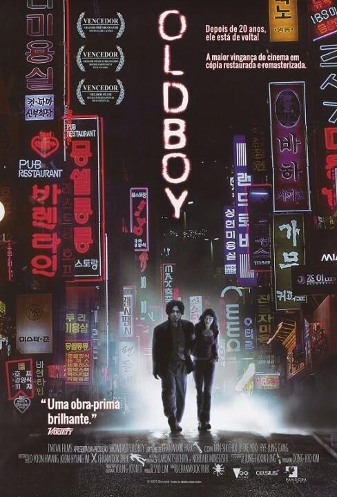 OLDBOY | Filme reestreia com versão remasterizada;
Pôster oficial