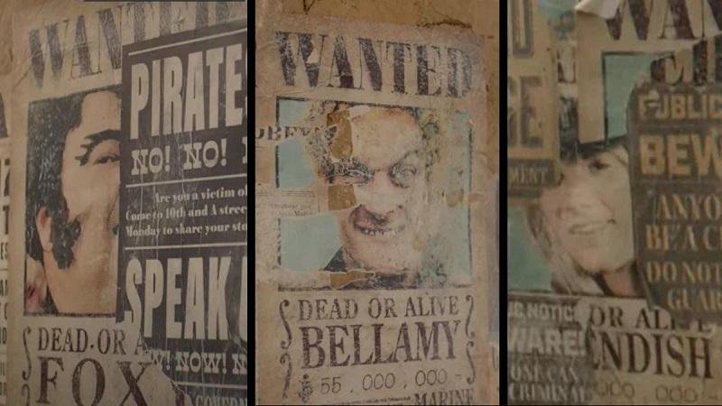 One Piece | Referências e Easter eggs do live action;

Cartazes de Foxy, Bellamy e Cavendish 