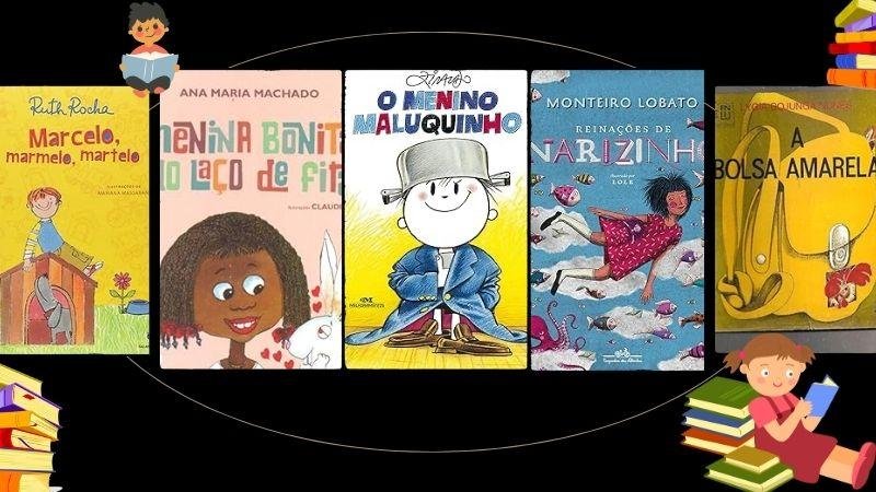 indicação dos livros:
marcelo, marmelo, martelo
menina bonita do laço de fita
o menino maluquinho
reinações de narizinho
a bolsa amarela