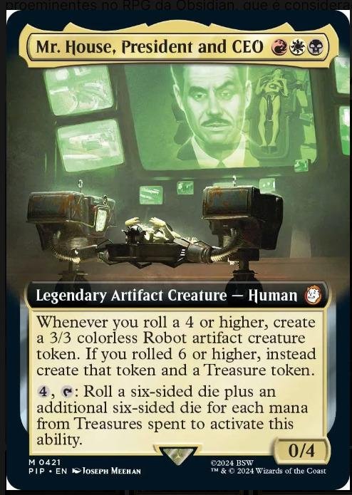 print da tela do site Magic The Gathering mostrando um exemplo de um carta
