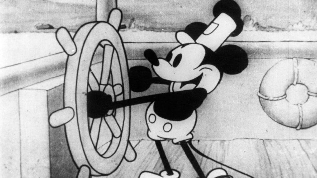 Mickey Mouse no curta “Steamboat Willie”