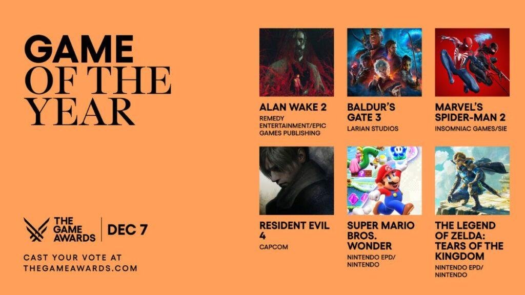 The Games Awards 2023: Jogo do Ano