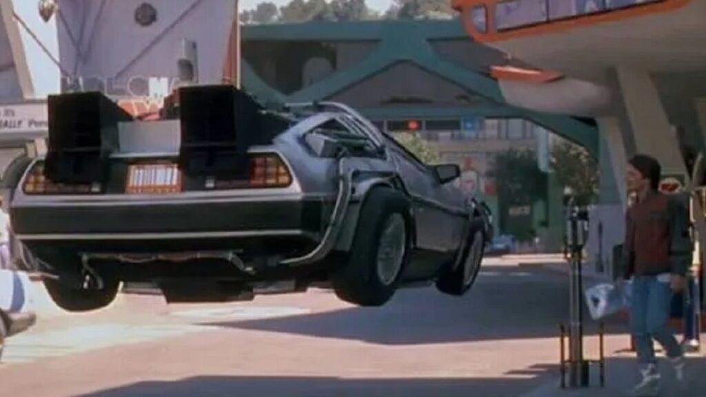 delorean de volta para o futuro