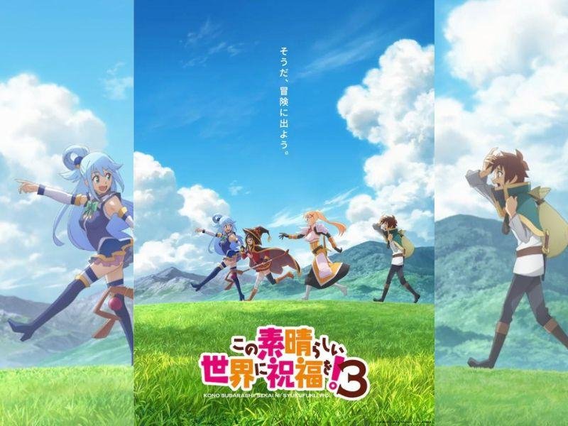 Pôster da terceira temporada de KonoSuba