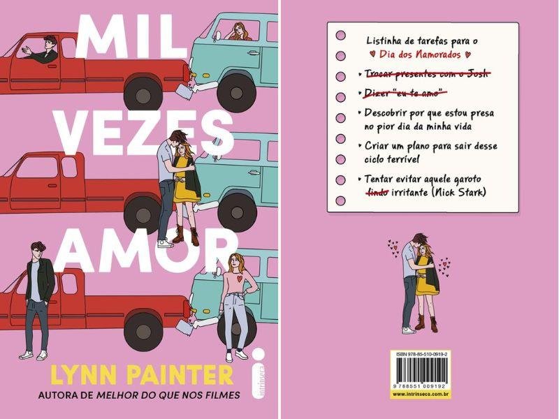 A nova comédia romântica da autora Lynn Painter, o livro "Mil Vezes Amor", será lançado pela Intrínseca em 2024.