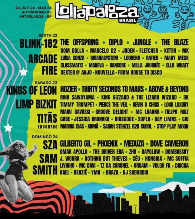 Line-up do Lollapalooza 2024