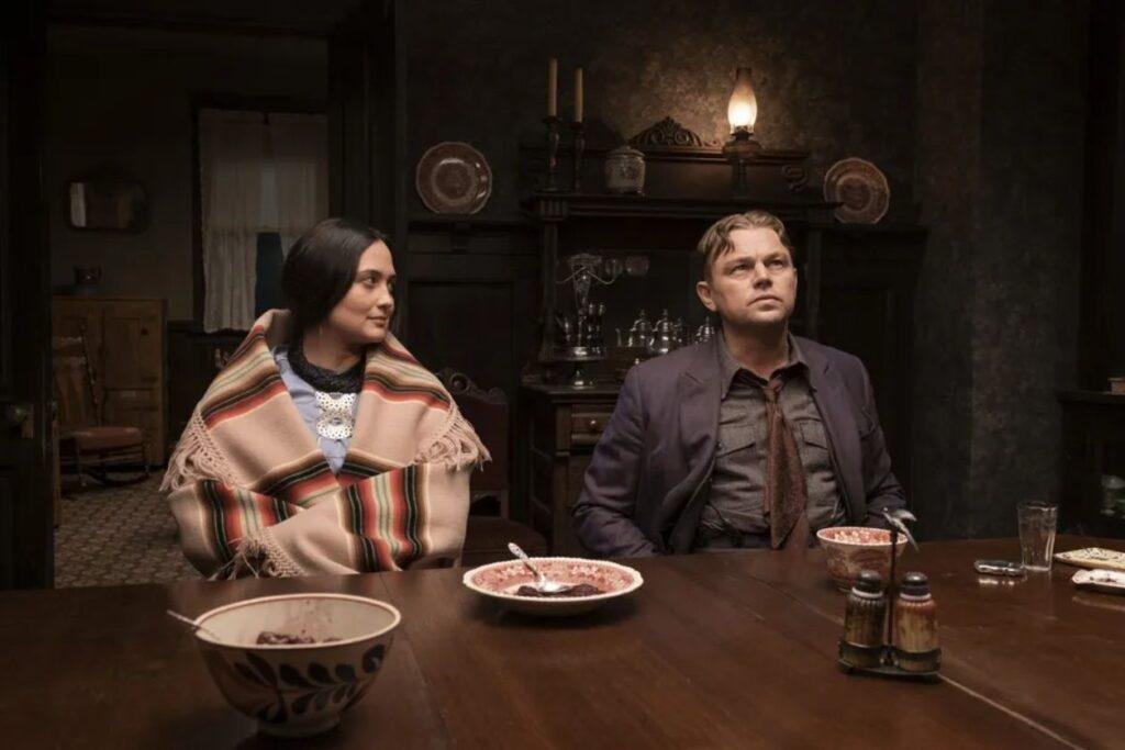 Cena de Assassinos da Lua das Flores, com Lily Gladstone