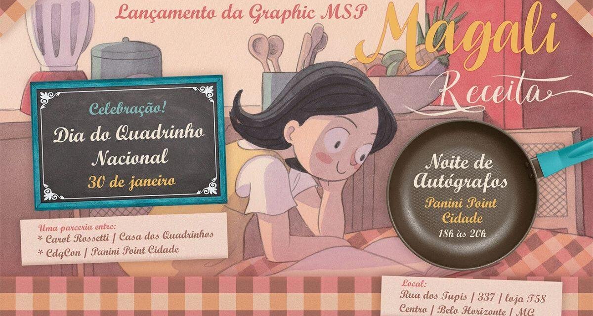 A artista Carol Rossetti fará o lançamento da Graphic MSP Magali – Receita