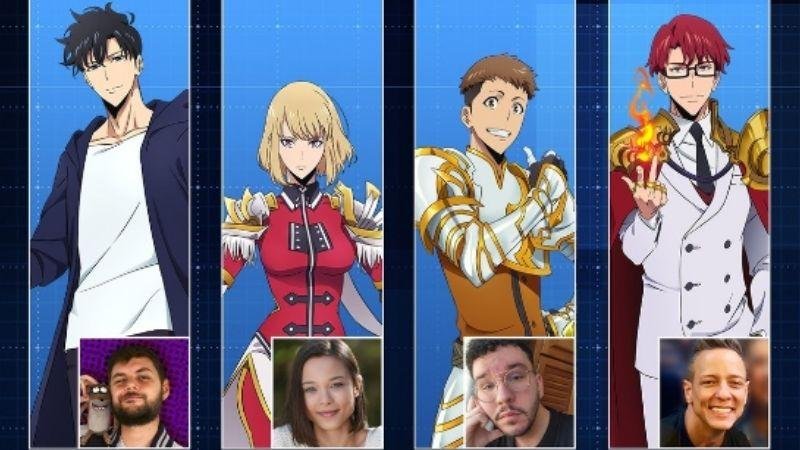 dubladores brasileiros solo leveling. dublagem solo leveling. solo leveling dublado. elenco dublagem solo leveling.