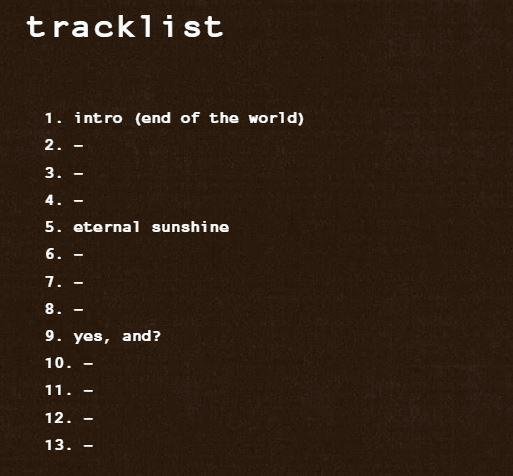 Parte da tracklist de 'Eternal Sunshine', novo álbum de Ariana Grande.