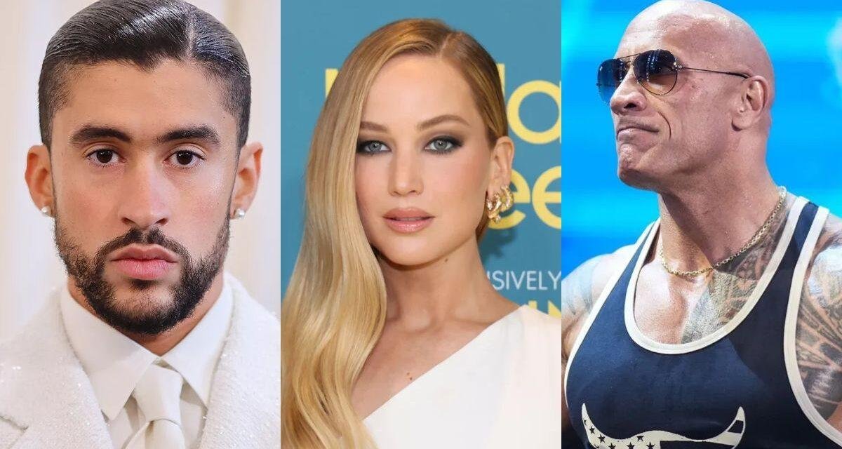 Bad Bunny, Jennifer Lawrence e Dwayne Johnson irão apresentar o Oscar 2024