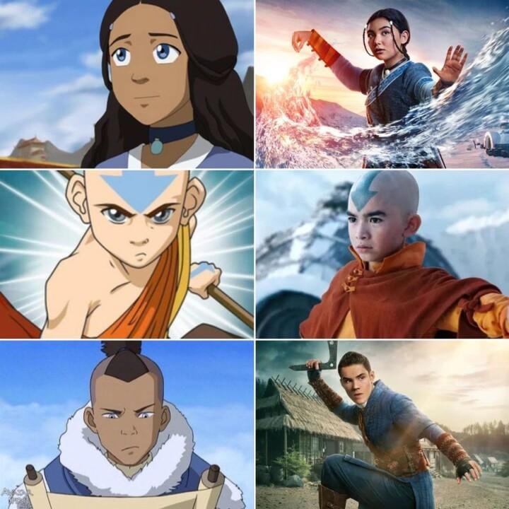 Personagens de Avatar: O Último Mestre do Ar, Katara, Sokka e Aang