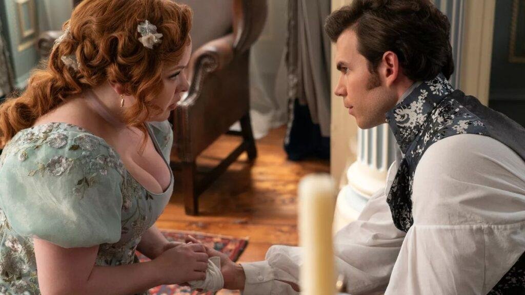 penelope e colin na 3ª temporada de Bridgerton