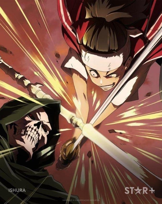 Personagens Soujiro e Shalk do anime ISHURA se enfrentando.