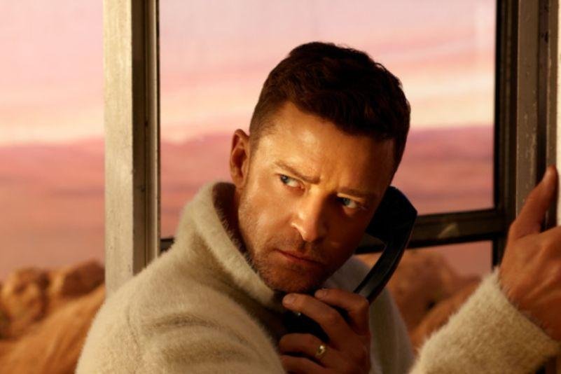 Justin Timberlake em divulgação do álbum Everything I Thought It Was