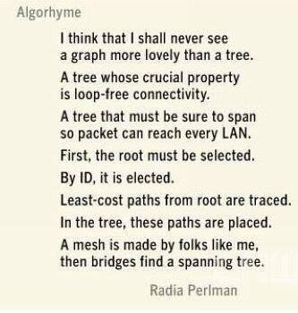 poema de radia perlman sobre spaning tree