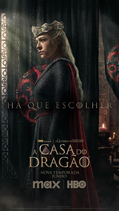 Emma D'Arcy como Rhaenyra Targaryan em A Casa do Dragão 2ª temporada