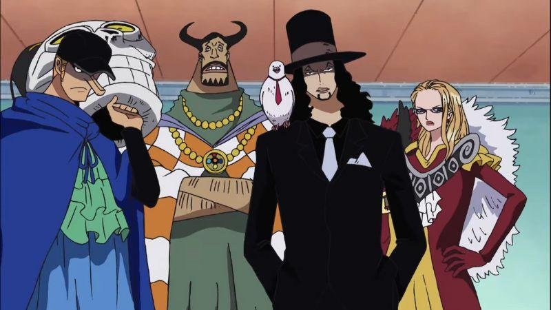 Na imagem podemos ver membros da CP9 do anime One Piece