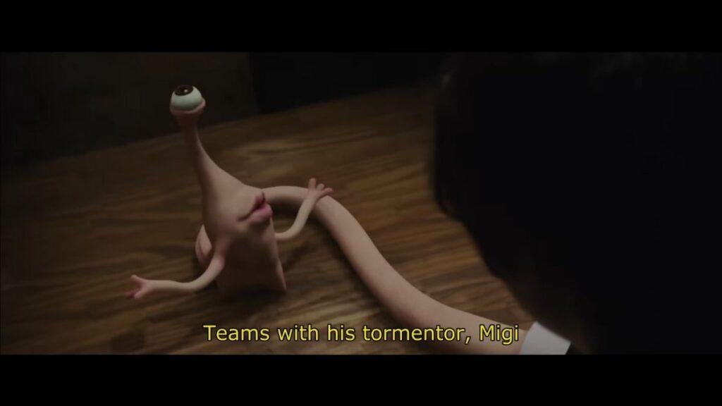 Personagem Migi, do trailer de Parasyte Part 2