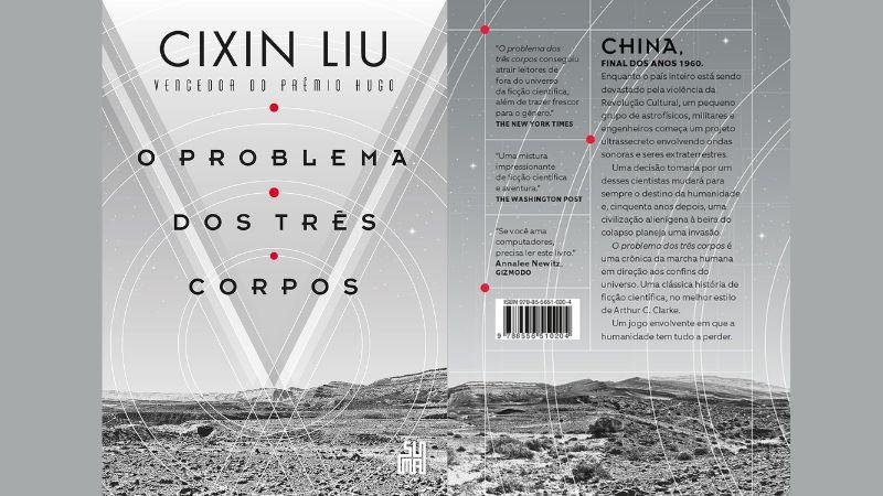 Livro o problema dos três corpos de Liu Cixin.