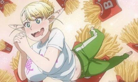 Revelado trailer de Plus-Sized Elf, anime da elfa que ama batata frita