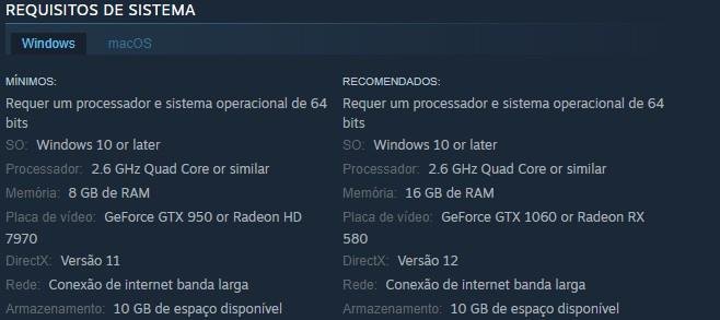 Requisitos de Sistema - The Fate of Baldr