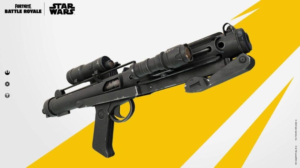 Star Wars e Fortnite Rifles Blaster E-11